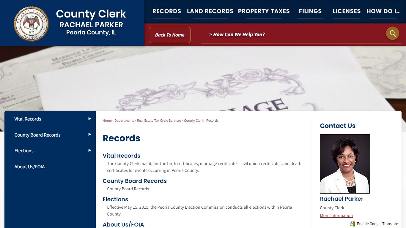 Records | Peoria County, IL